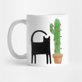 Southwestern Christmas Cat Mug